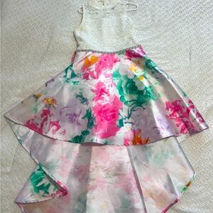 Girls high low special occasion dress